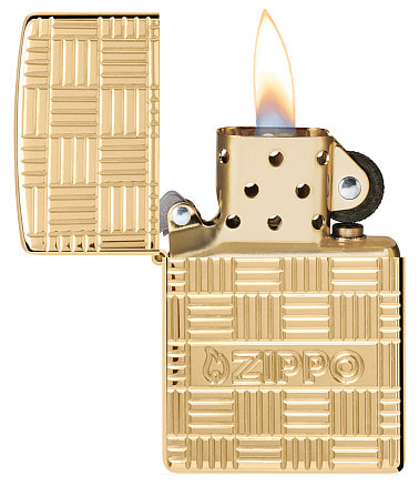 Зажигалка ZIPPO Armor® с покрытием High Polish Brass, латунь/сталь, золотистая, 38x13x57 мм