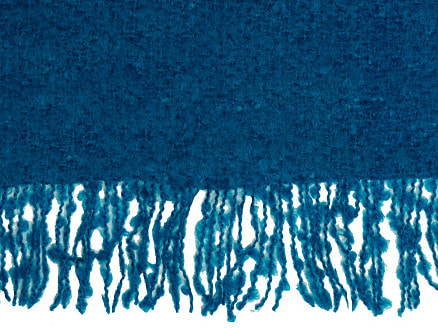 Плед акриловый Mohair, синий