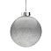 Елочный шар Finery Shine, 10 см, глянцевый серебристый с глиттером small_img_2