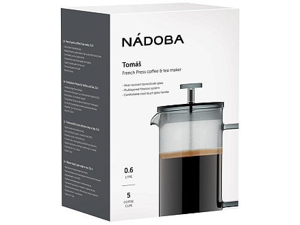 Френч-пресс 0,6 л, NADOBA, серия TOMAŠ