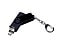 USB-флешка на 32 Гб 3 в 1 поворотный механизм, c двумя дополнительными разъемами MicroUSB и TypeC C с одноцветным металлическим клипом, черный small_img_3