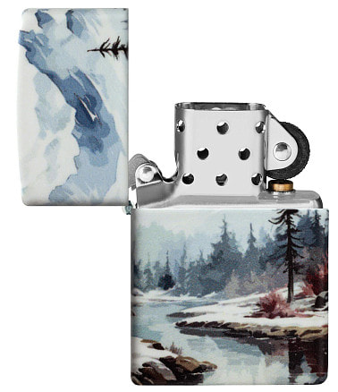 Зажигалка ZIPPO Frozen Valley с покрытием 540 Matte, латунь/сталь, разно