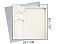 Коробка подарочная Solution Superior Linen, серебро, 25,7x25,7, с вырубкой под ежедневник/ручку/флешку/пауэрбанк 7,0х11,7 small_img_1