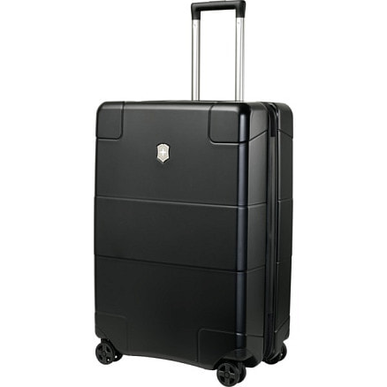 Чемодан VICTORINOX Lexicon, чёрный, 100% поликарбонат, 45x28x68 см, 73 л