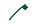 Клипса, пластик, зеленый фрост, Z-PEN_color_201020-A/GRS-CLIP