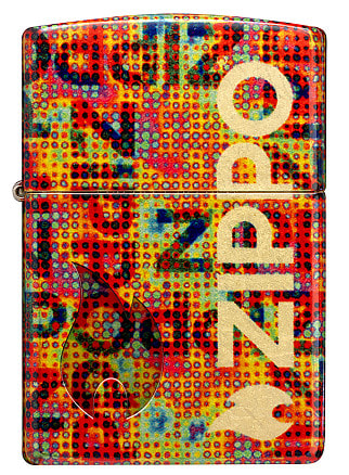 Зажигалка ZIPPO Pixel Fusion с покрытием 540 Tumbled Brass, латунь/сталь, разно