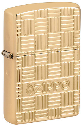 Зажигалка ZIPPO Armor® с покрытием High Polish Brass, латунь/сталь, золотистая, 38x13x57 мм