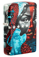 Зажигалка Zippo Tristan Eaton с покрытием White Matte, латунь/сталь, разно