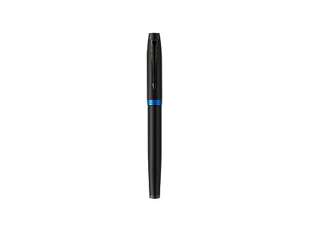 Перьевая ручка Parker IM Vibrant Rings Flame Blue, стержень:F, цвет чернил: blue, в подарочной упаковке.
