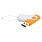 Флешка Designer To Go 2.0 USB 16Gb, оранжевый/белый_ОРАНЖЕВЫЙ/БЕЛЫЙ