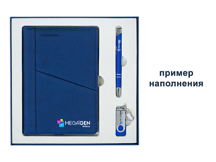 Коробка подарочная Solution Superior Alfa Linen под индивидуальную вырубку, серебро, 25,7x25,7x2,8 см, бежевый ложемент