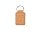 Брелок HIBIS из натуральной пробки, прямоугольный, бежевый_НАТУРАЛЬНЫЙ/СЕРЕБРИСТЫЙ