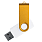 Флеш накопитель USB 2.0 Twister Сolor Mix 16GB, пластик Софт Тач/металл, белый/желтый_БЕЛЫЙ 2