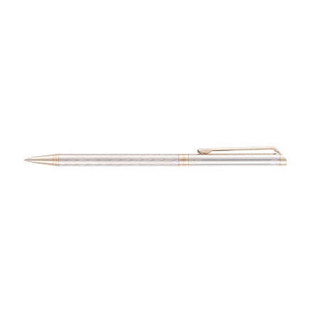 Ручка шариковая Pierre Cardin SLIM, серебристый. Упаковка Е