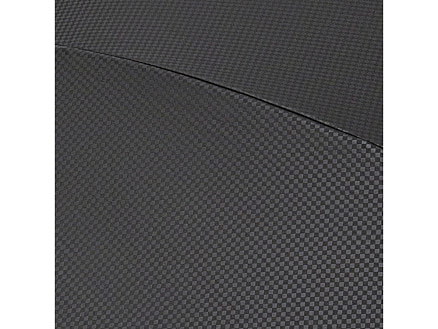 Зонт-трость Carbon с куполом из переработанного пластика, черный