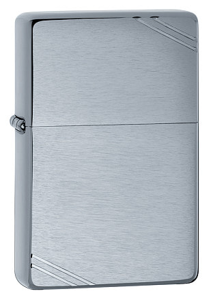 Зажигалка ZIPPO Vintage™ Series 1937, с покрытием Brushed Chrome, серебристая, 38x13x57 мм
