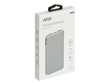 Портативный внешний аккумулятор MFX 10000 Silver (Р)