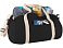 Хлопковая сумка Barrel Duffel, черный/бежевый small_img_3