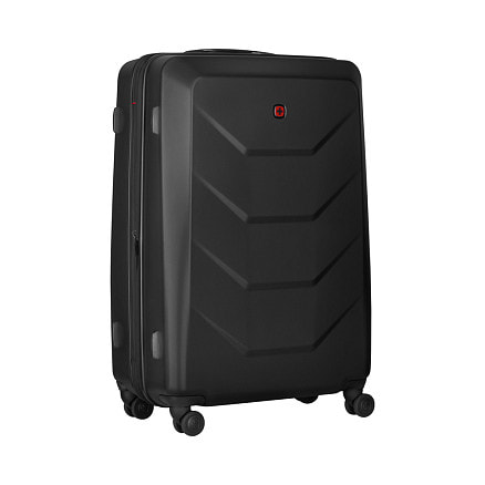 Чемодан WENGER Prymo, чёрный, большой, 52х76х30 см, 93 л, ABS+PC
