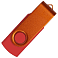 Флеш накопитель USB 2.0 Twister Сolor Mix 16GB, пластик Софт Тач/металл, красный/оранжевый small_img_2