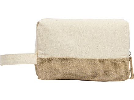 Косметичка Jute с ручкой из хлопка и джута, натуральный