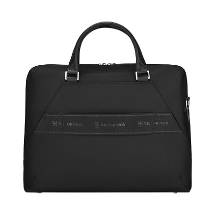 Портфель VICTORINOX Victoria Signature Briefcase, черный, нейлон/кожа, 42x13x30 см, 13 л