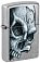 Зажигалка ZIPPO Skull and Flame с покрытием Street Chrome, латунь/сталь, серебристая, матовая, 38x13x57 мм small_img_1