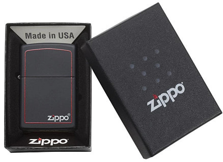 Зажигалка ZIPPO Classic с покрытием Black Matte, латунь/сталь, чёрная, матовая, 38x13x57 мм