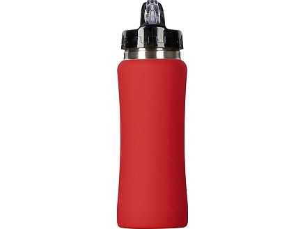 Бутылка для воды Bottle C1, сталь, soft touch, 600 мл, красный