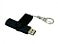 Флешка с поворотным механизмом, c дополнительным разъемом Micro USB, 16 Гб, черный small_img_3