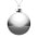 Оформительский шар Finery, 10 см, глянцевый серебристый_10 см