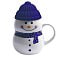Кружка SNOWMAN с крышкой, белый с синим, 380мл, фарфор, силикон small_img_4