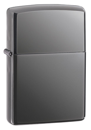 Зажигалка ZIPPO Classic с покрытием Black Ice®, латунь/сталь, чёрная, глянцевая, 38x13x57 мм