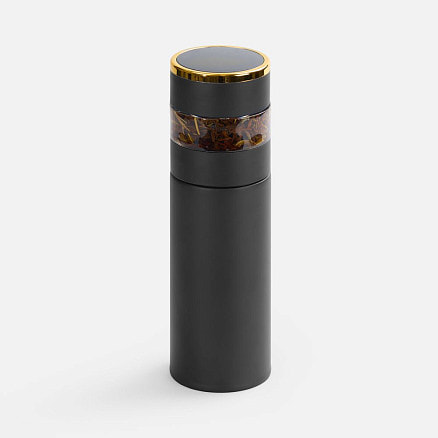 Смарт-бутылка с инфьюзером Thermory, черная