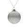 Елочный шар Finery Shine, 8 см, глянцевый серебристый с глиттером small_img_1
