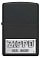 Зажигалка ZIPPO License Plate с покрытием Black Matte, латунь/сталь, черная, 38x13x57 мм small_img_2