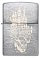 Зажигалка ZIPPO Skull Castle Design с покрытием Brushed Chrome, латунь/сталь, серебристая, 38x13x57 мм small_img_2