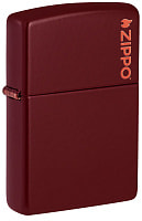 Зажигалка ZIPPO Classic с покрытием Merlot, латунь/сталь, бордовая, глянцевая, 38x13x57 мм