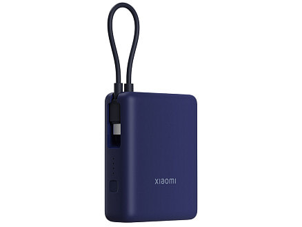 Внешний аккумулятор со встроенным кабелем Xiaomi 33W Power Bank 10000mAh (Integrated Cable) Ice Blue