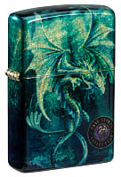 Зажигалка ZIPPO Anne Stokes с покрытием 540 Tumbled Brass, латунь/сталь, разно