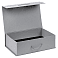 Подарочная коробка, размер 39*26,3*11 см, Solution Prestige Big Case Linen с магнитным клапаном и ручкой , с EVA ложементом 36,8*25,1*4 см под индивидуальную вырубку, серебристая small_img_3