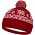Шапка Elnik, красная с молочно-белым_красная с молочно-белым