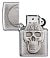Зажигалка ZIPPO Skull Design с покрытием Brushed Chrome, латунь/сталь, серебристая, 38x13x57 мм small_img_4
