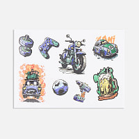 Стикерпак UV-DTF Thematic, 23 февраля