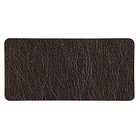 Шеврон Rectangle Mocco размер 60*30 мм, коричневый, со скругленными углами