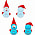 Подушка декоративная FrostyLove на заказ, снеговик_снеговик