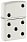 Зажигалка ZIPPO Domino Design с покрытием White Matte, латунь/сталь, белая, матовая, 38x13x57 мм_БЕЛЫЙ