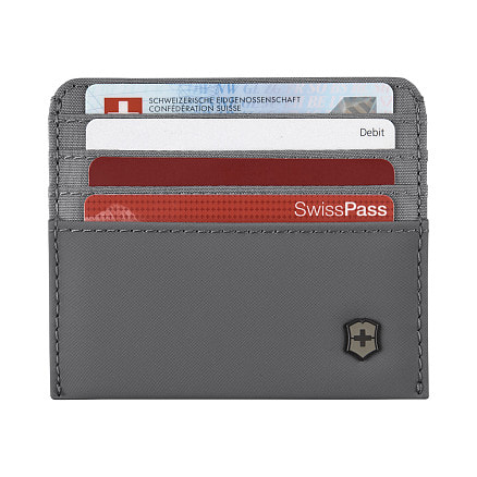 Портмоне для кредитных карт VICTORINOX Travel Essentials Card Holder, серое, полиэстер, 11х1x9 см