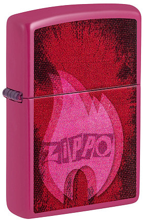 Зажигалка ZIPPO Pulse с покрытием Frequency, латунь/сталь, малиновая, глянцевая, 38x13x57 мм