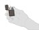 Зажигалка ZIPPO Slim® с покрытием Black Ice ®, латунь/сталь, чёрная, глянцевая, 29x10x60 мм small_img_2